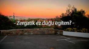 zergatik ez dugu egiten?